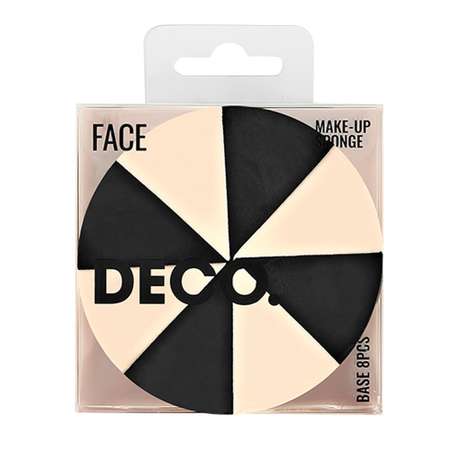 Спонжи для макияжа DECO. клиновидные латекс 8 шт