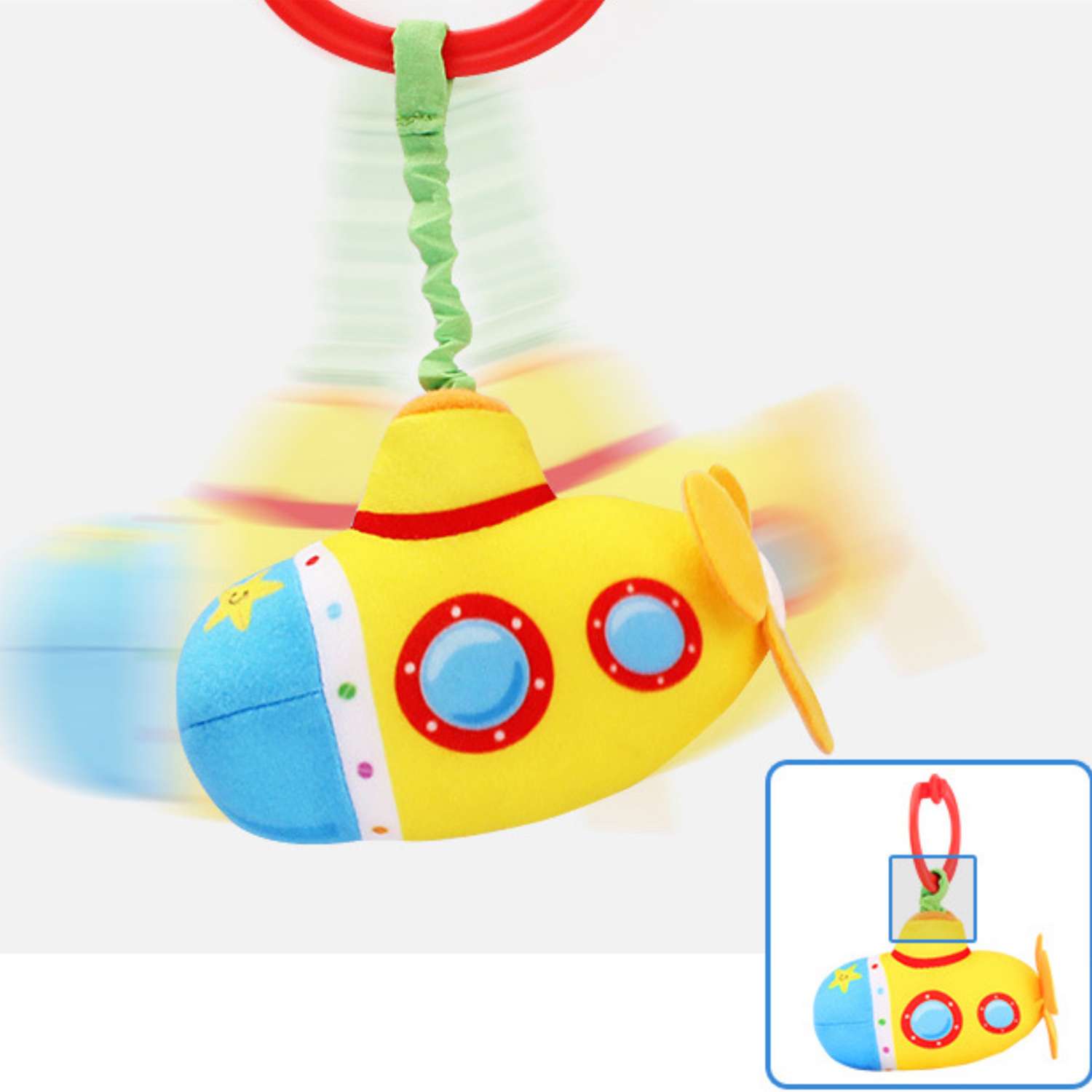 Подвесная игрушка-погремушка SHARKTOYS подводная лодка - фото 2