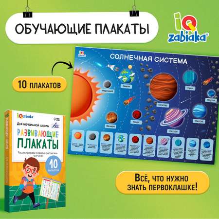 Развивающие плакаты IQ-ZABIAKA плакаты «Для начальной школы»