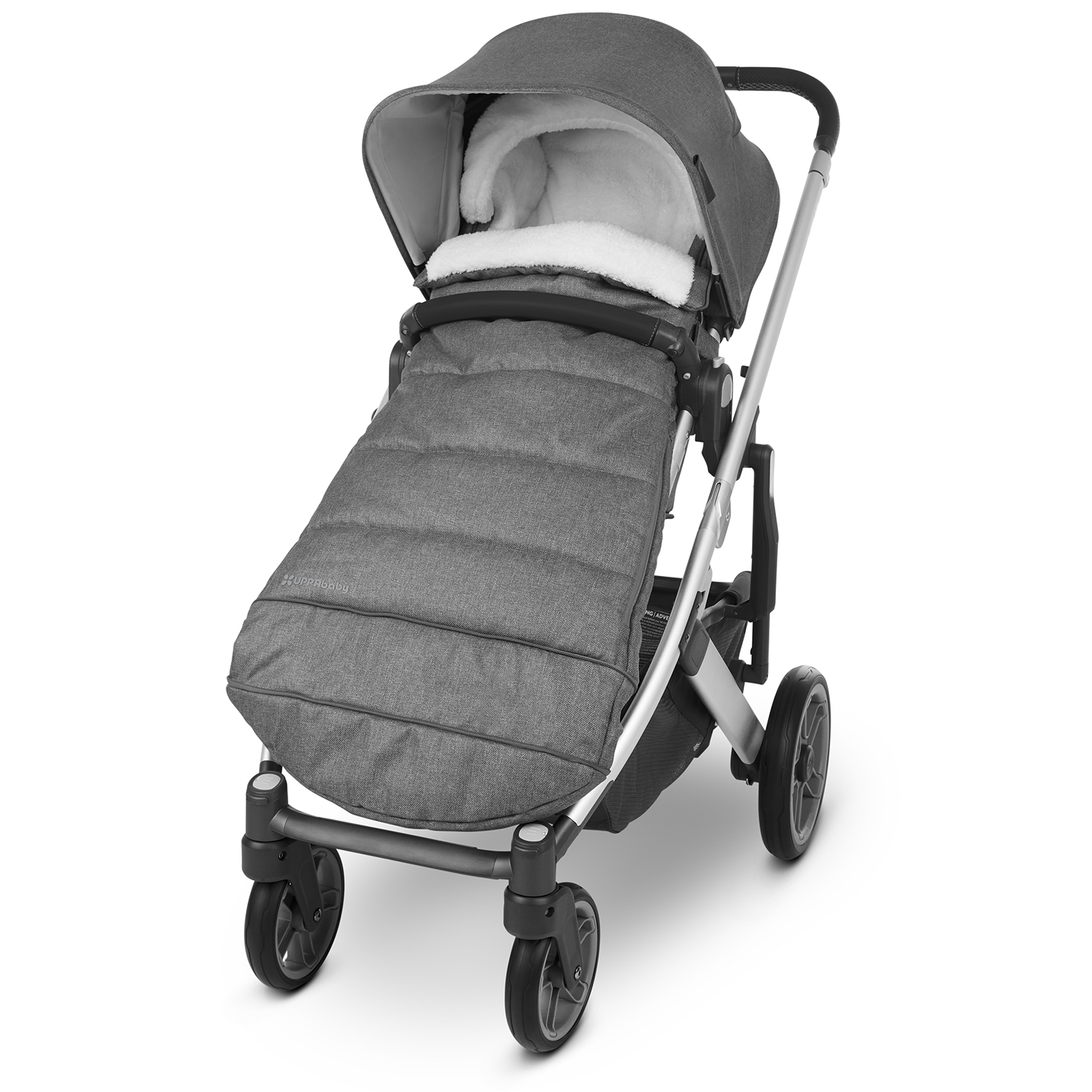 Чехол для коляски UPPAbaby утепленный Серый меланж - фото 5