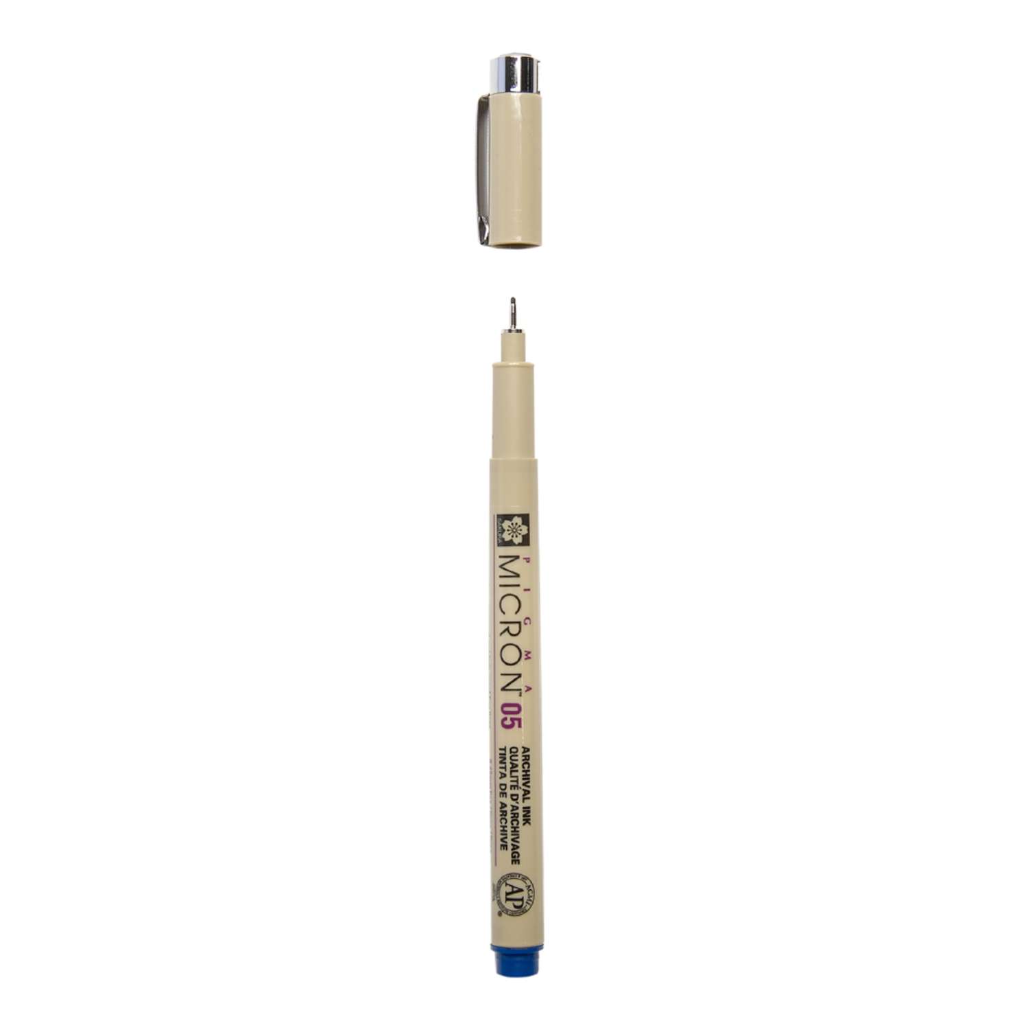 Ручка капиллярная Sakura Pigma Micron 05 цвет чернил: королевский синий - фото 2