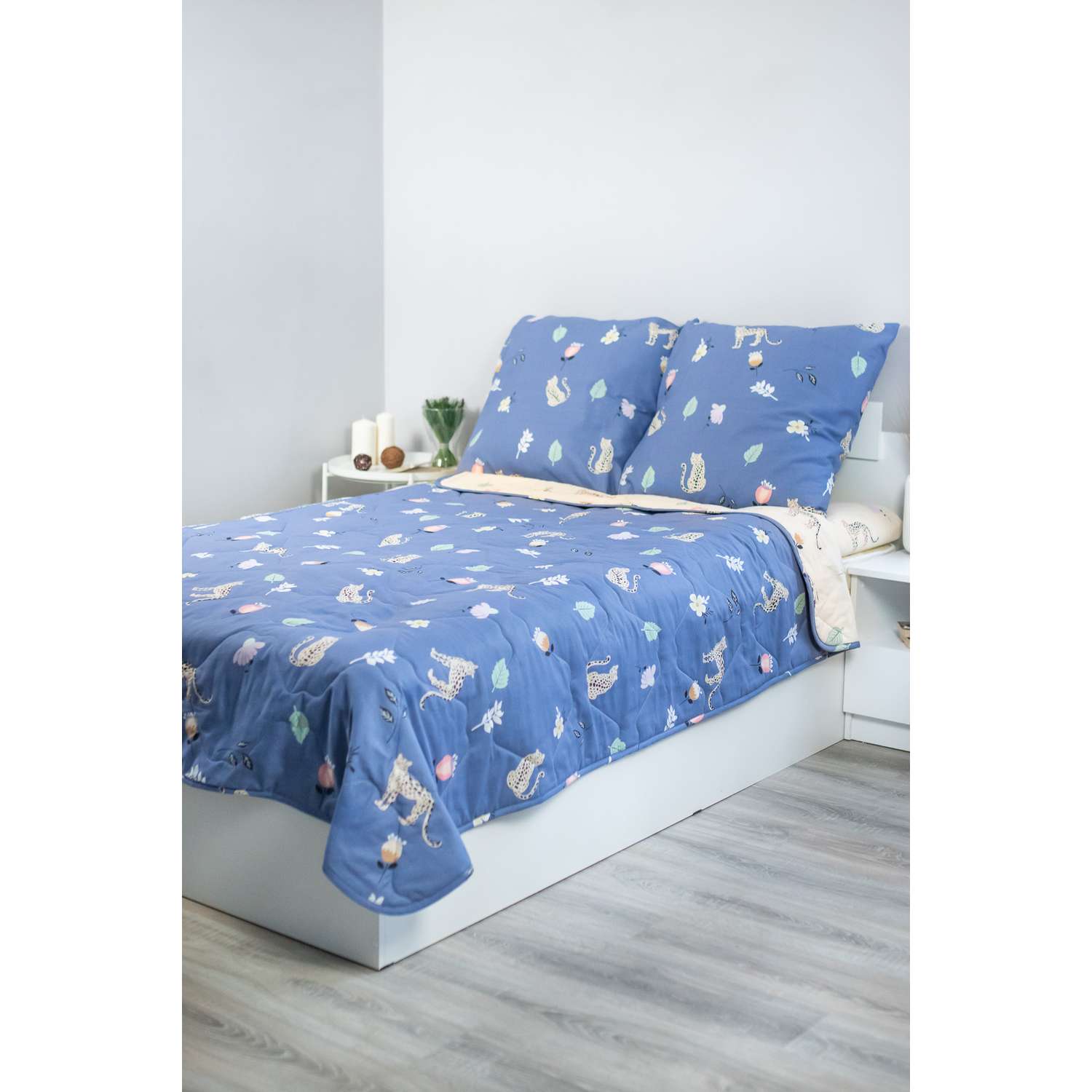 Комплект постельного белья SELENA Лео 1.5 спальный поплин наволочка 70х70 см с одеялом - фото 1