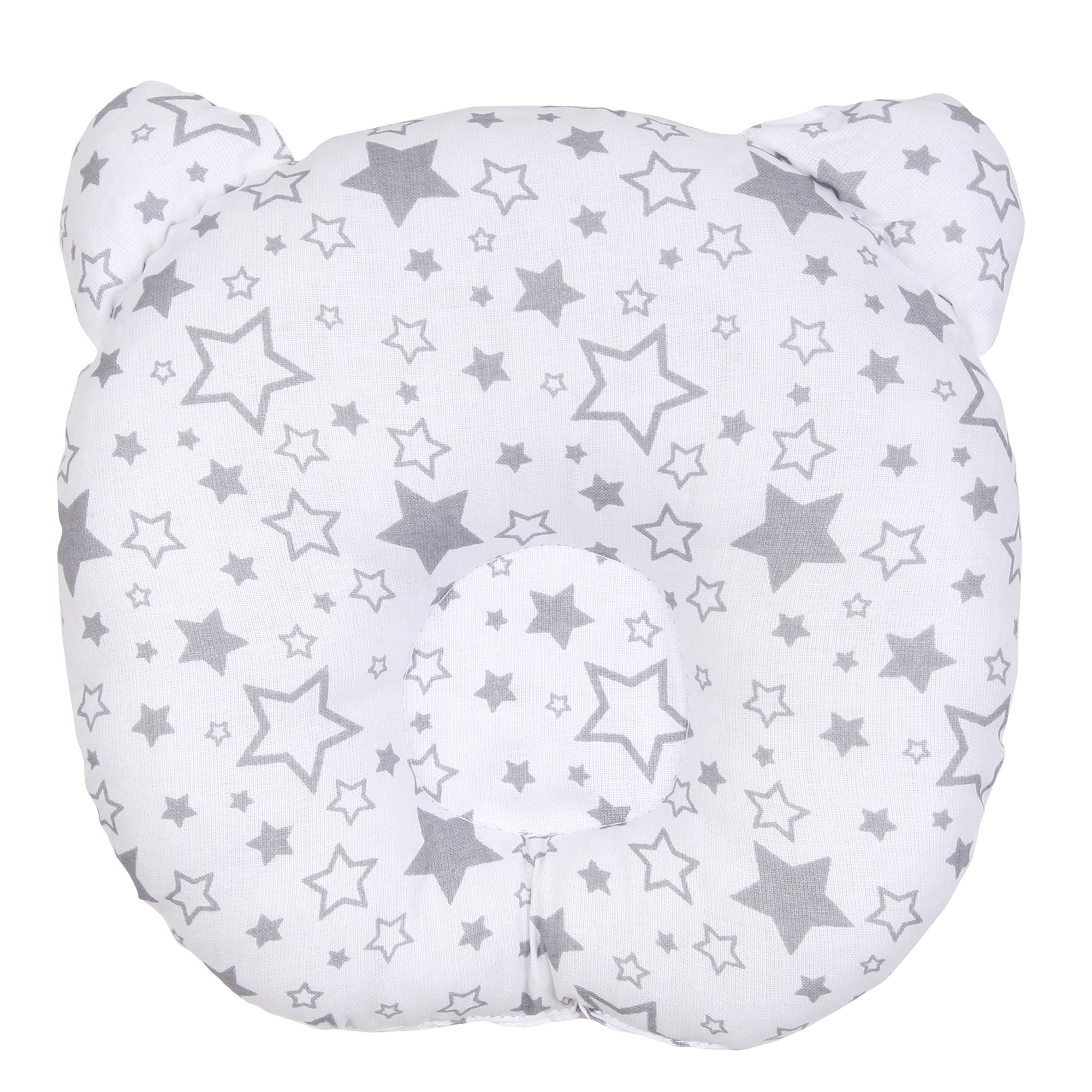 Подушка AmaroBaby анатомическая First Pillow Звездопад серый - фото 1