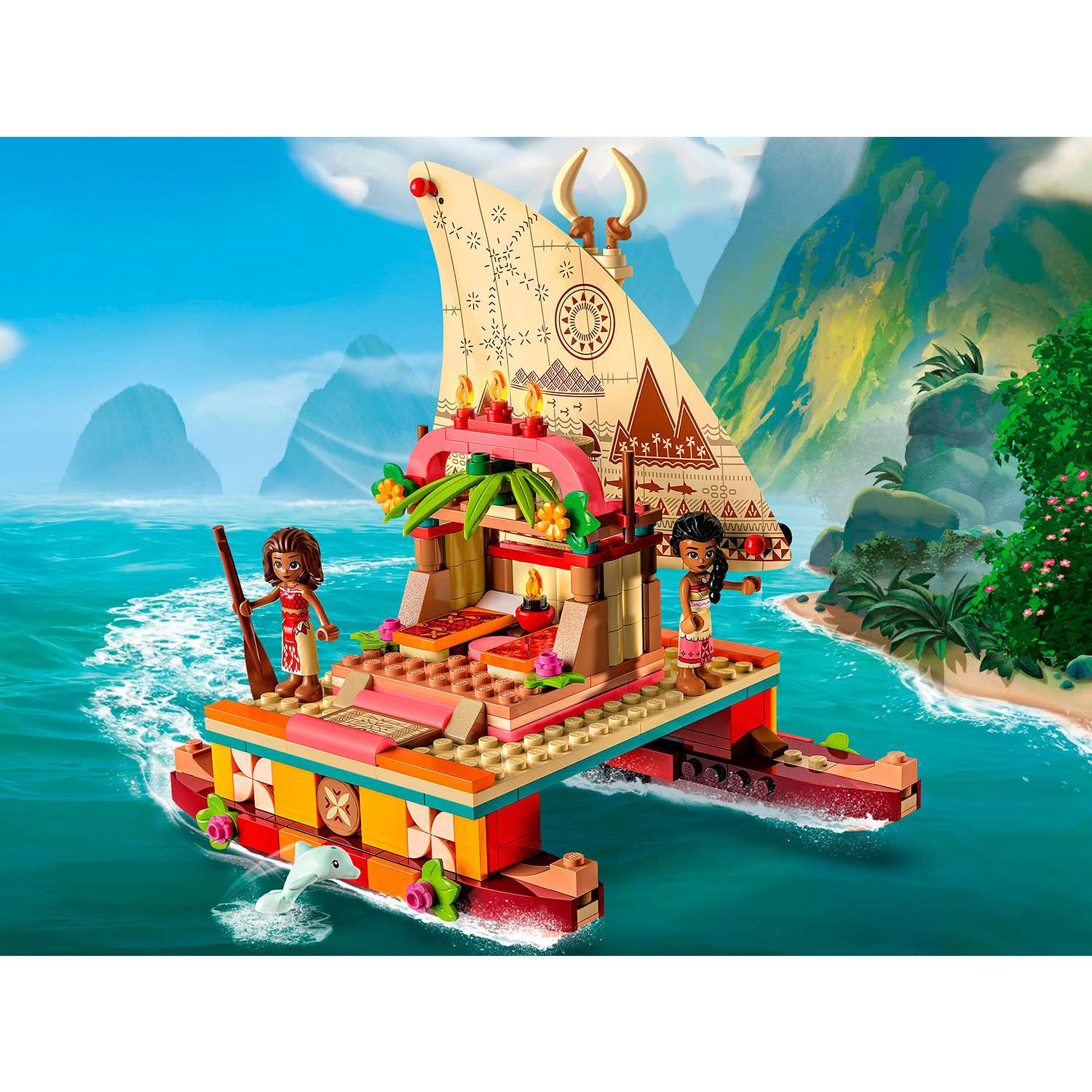 Конструктор детский LEGO Princess Лодка-путешественник Моаны 43210 - фото 9