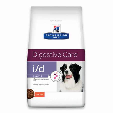 Корм для собак HILLS 1,5кг Prescription Diet i/d Low Fat Digestive Care с курицей диетический при растройствах пищевания с низким содержанием жира