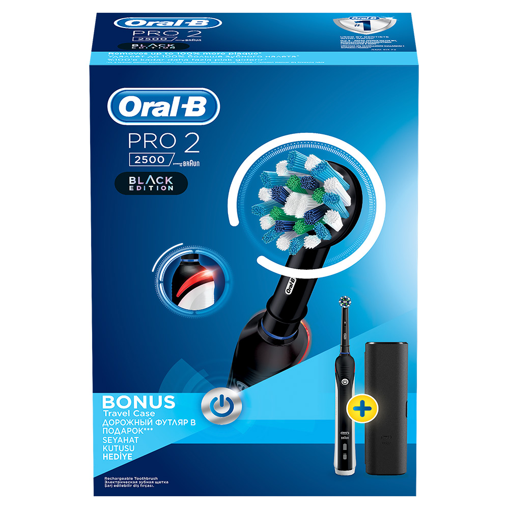 Электрическая зубная щетка ORAL-B PRO 2 2500 Cross Action D501.513.2X - фото 3