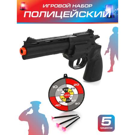 Игровой набор Veld Co Полицейский пистолет с мишенью