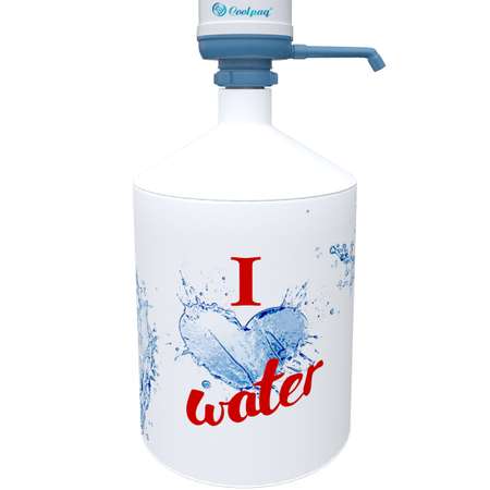 Чехол на бутыль 19л Coolpaq I Love Water