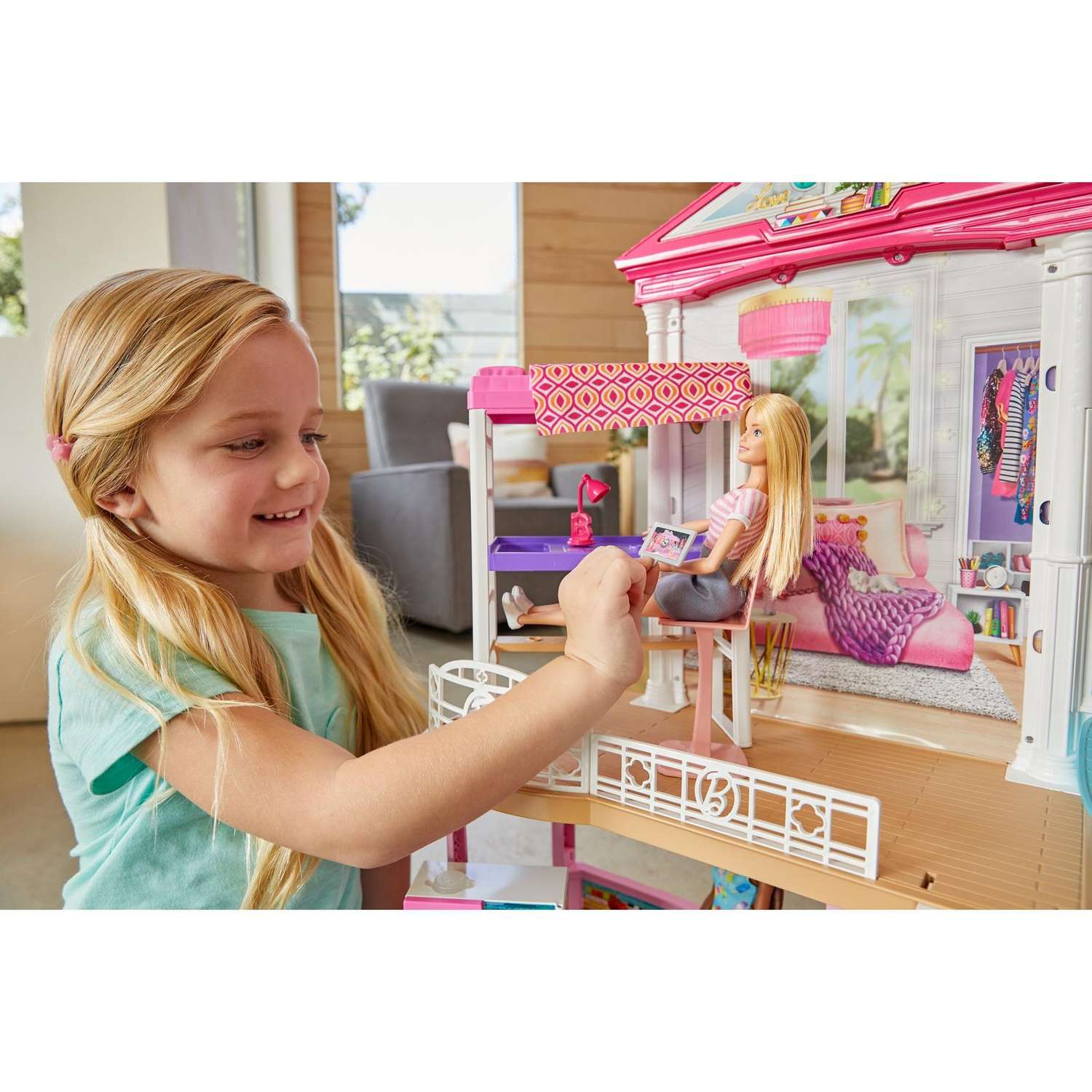 Набор игровой Barbie дом+куклы +аксессуары GLH56 GLH56 - фото 10