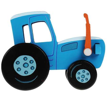 Игрушка деревянная Лесная мастерская «Объёмная каталка. Синий трактор» 12 см