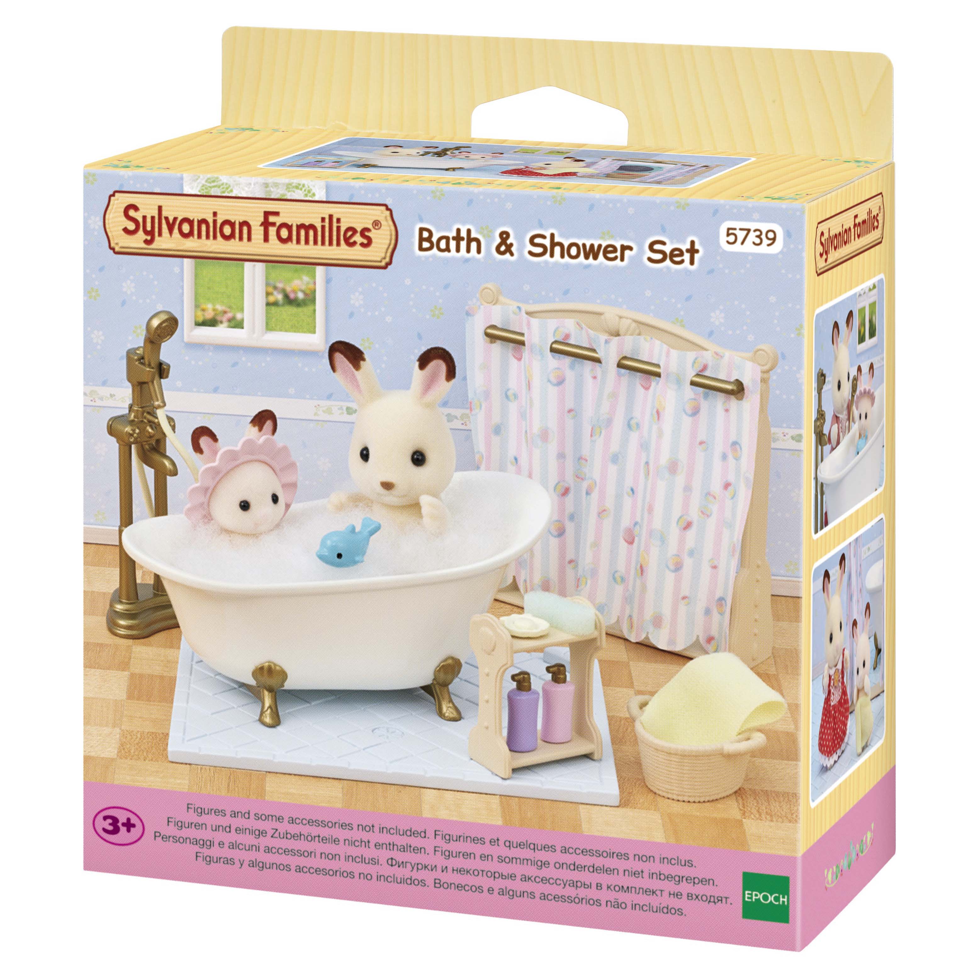 Игровой набор Sylvanian Families Набор с ванной и душевой - фото 2