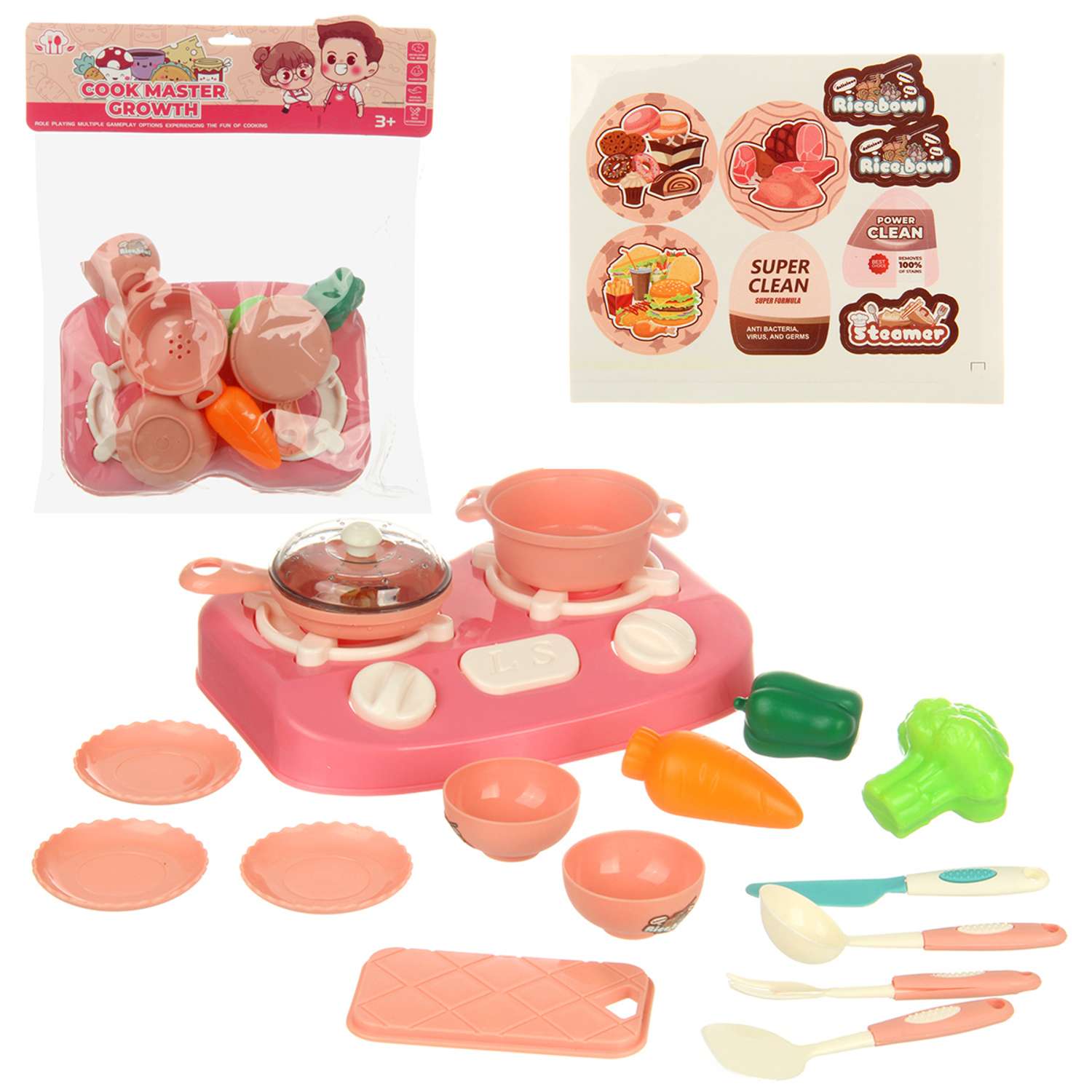 Детская посуда игрушечная Veld Co с плитой и приборами 17 предметов - фото 2