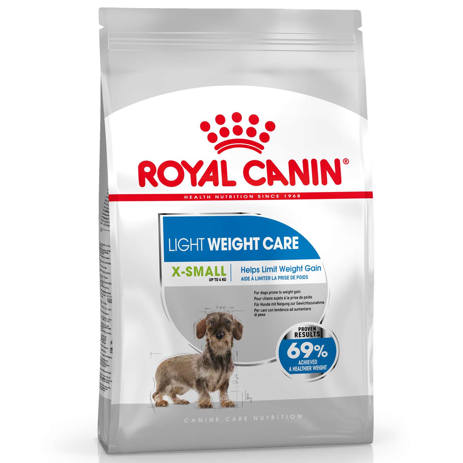 Корм для собак ROYAL CANIN X-Small Light Weight Care карликовых пород склонных к избыточному весу 1.5кг - фото 1