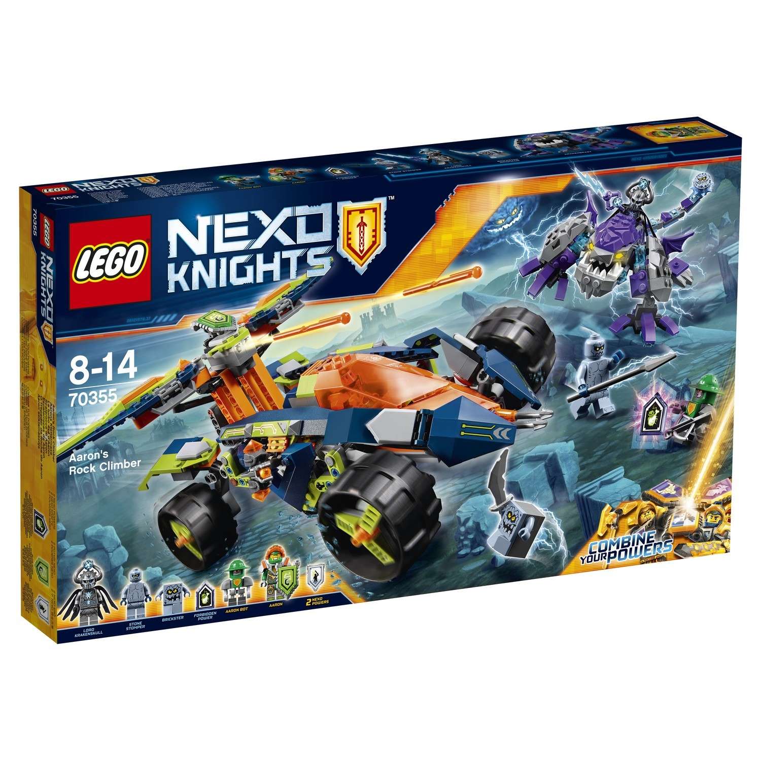 Конструктор LEGO Nexo Knights Вездеход Аарона 4x4 (70355) - фото 2