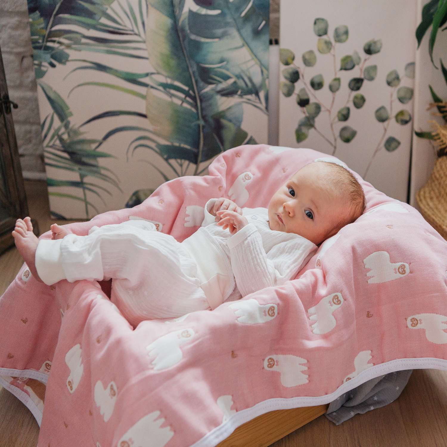 Одеяло BabyEdel Малыш Лама Розовое 23133 - фото 8