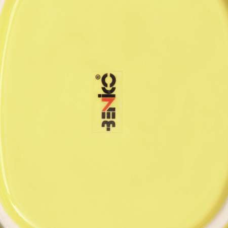 Тарелка Sima-Land керамическая «Ананас» плоская желтая 22 см 1 сорт Иран