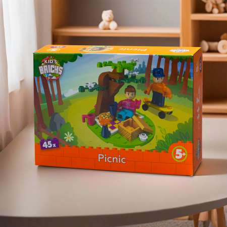 Конструктор kids bricks пикник 45 деталей