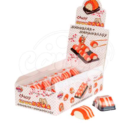 Мармелад жевательный Fun Candy Lab с маршмеллоу со вкусом клубники СушиНЯМА 20 штук по 15 г