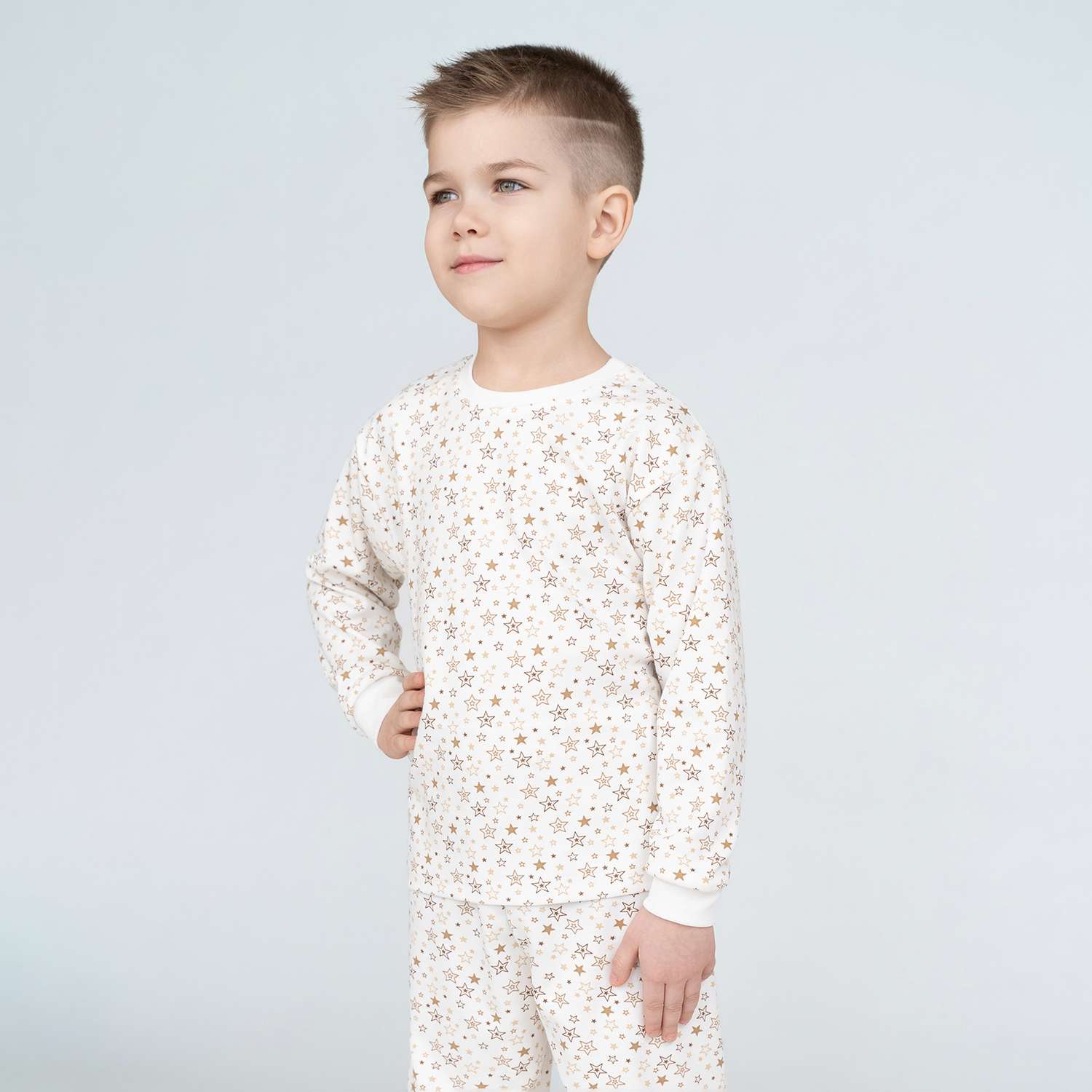 Пижама Утенок 800/1 молочный звезды - фото 16
