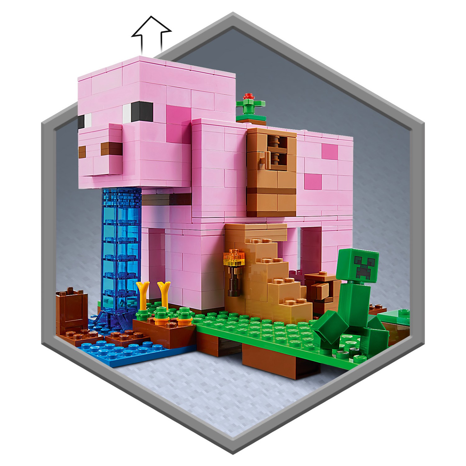 Конструктор LEGO Minecraft Дом-свинья 21170 - фото 10