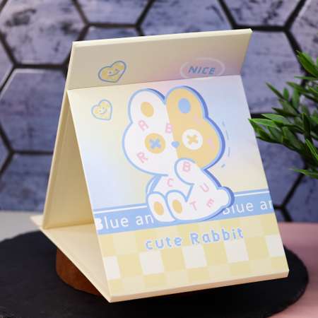 Зеркало настольное для макияжа iLikeGift Cute rabbit yellow