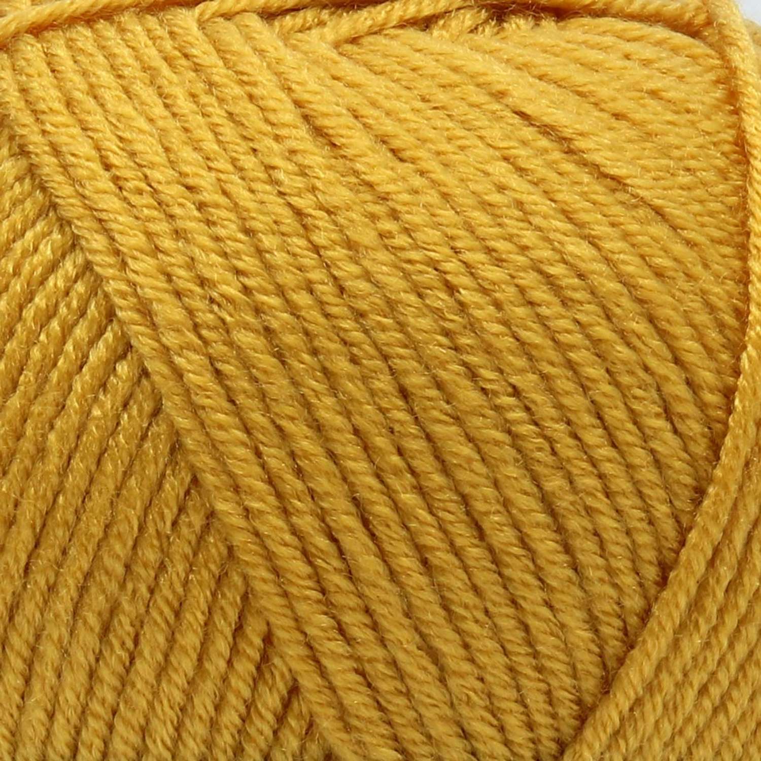 Пряжа для вязания YarnArt Adore 100 гр 280 м акрил с эффектом анти-пиллинга 5 мотков 334 горчичный - фото 4