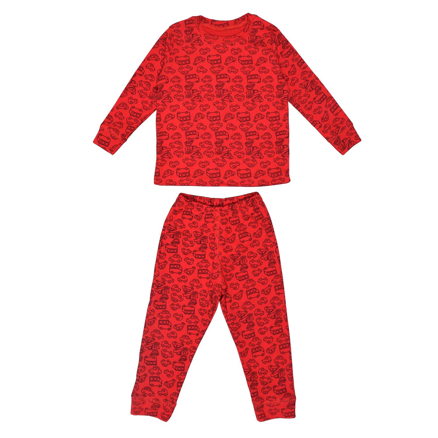 Пижама Mami-kids П-001 красный - фото 4