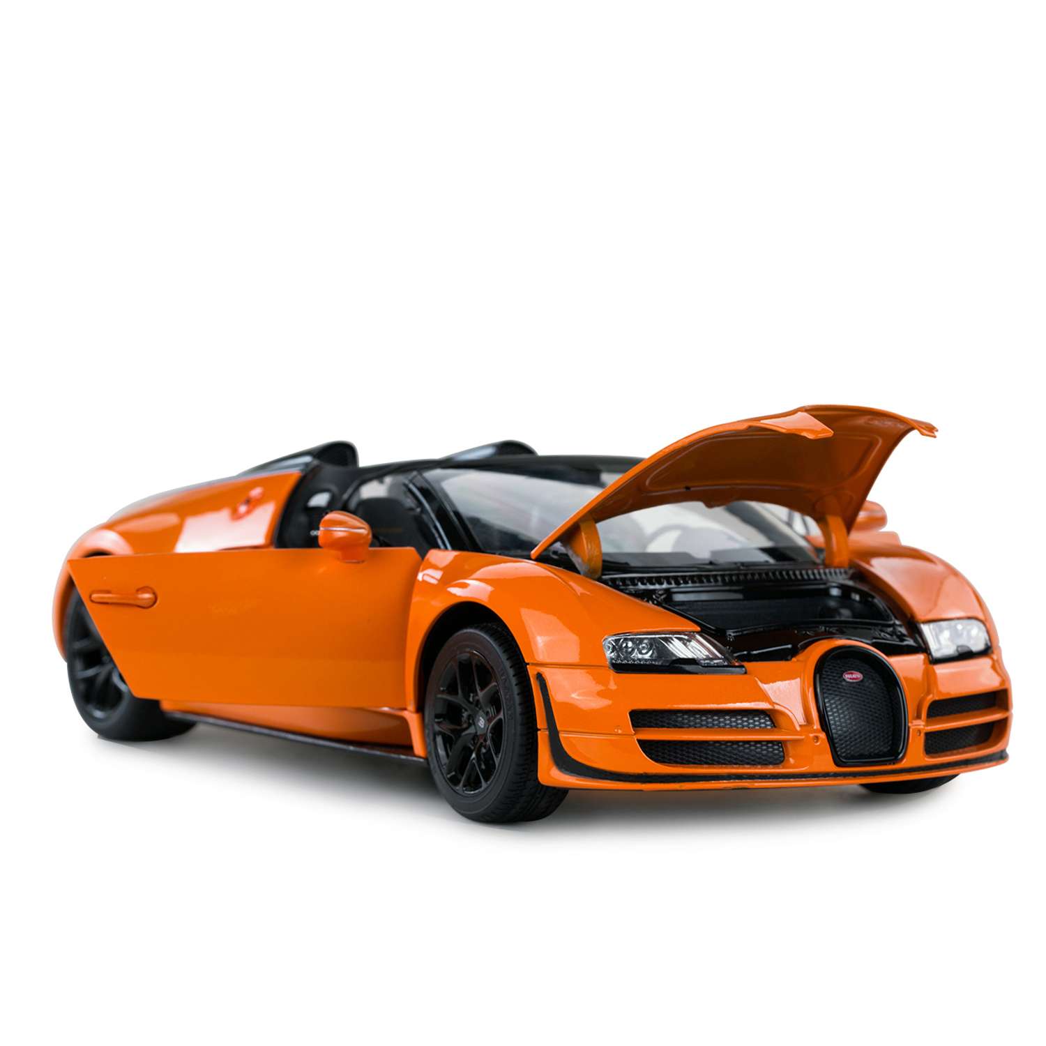 Машинка Rastar Bugatti GS Vitesse 1:18 оранжевая 43900 - фото 2