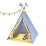 Детская игровая палатка вигвам Buklya Созвездие цв. голубой / желтый
