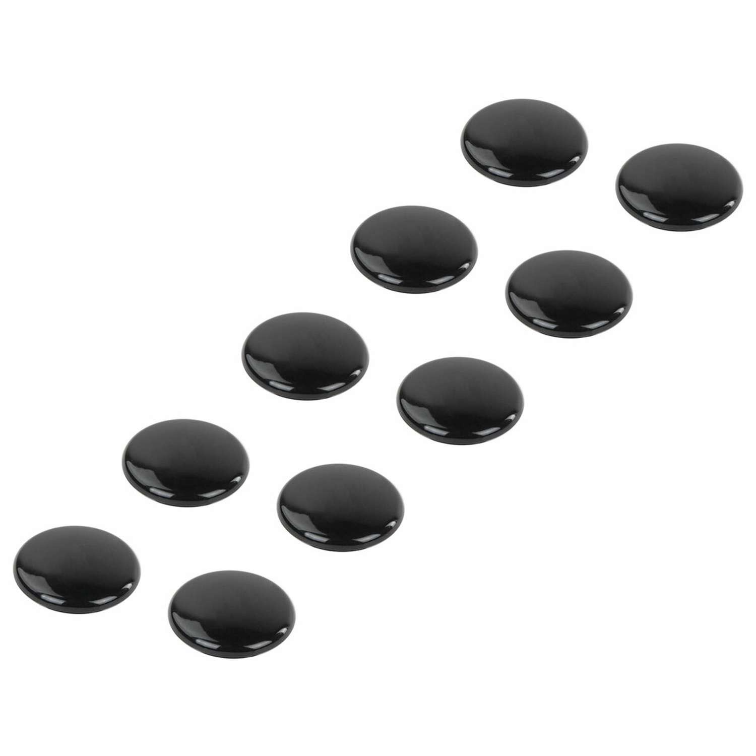 Магниты канцелярские Brauberg для магнитной доски набор 10 штук черные - фото 2