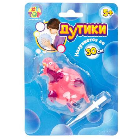 Игрушка антистресс надувная 1TOY Дутики Единорог – Пони растягивающаяся до 30 см розовый