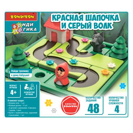 Настольная игра Bondibon КРАСНАЯ ШАПОЧКА И СЕРЫЙ ВОЛК