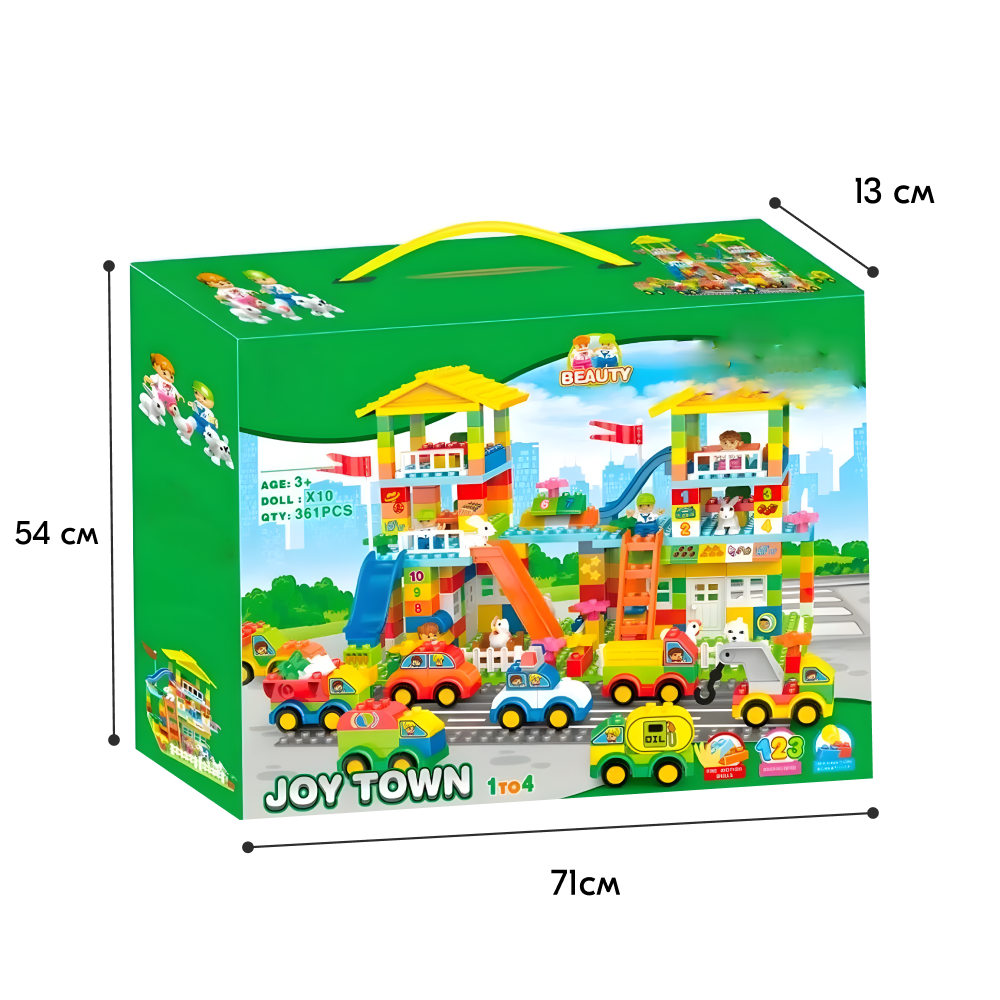 Игрушка LX Конструктор Duplo Городская суета 361 деталь - фото 11