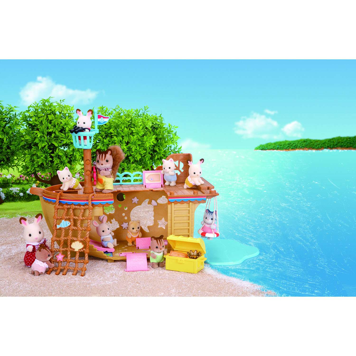 Набор Sylvanian Families "Детская площадка "Сокровища морей" (5210) - фото 6