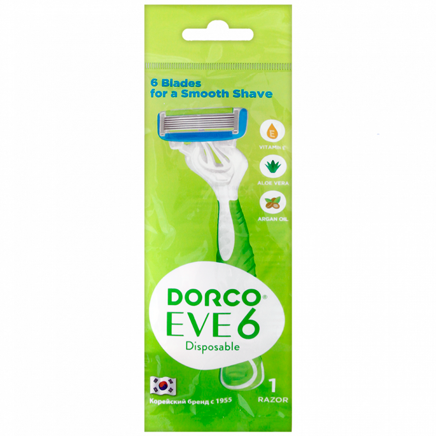 Одноразовый станок DORCO EVE 6 SHAI Vanilla 6 - фото 1
