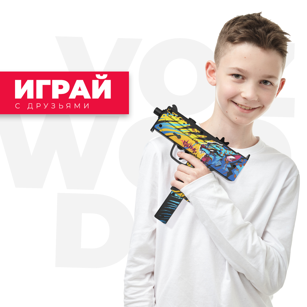 Пистолет-пулемет VozWooden MAC-10 На Охоте КС ГО резинкострел деревянный - фото 6