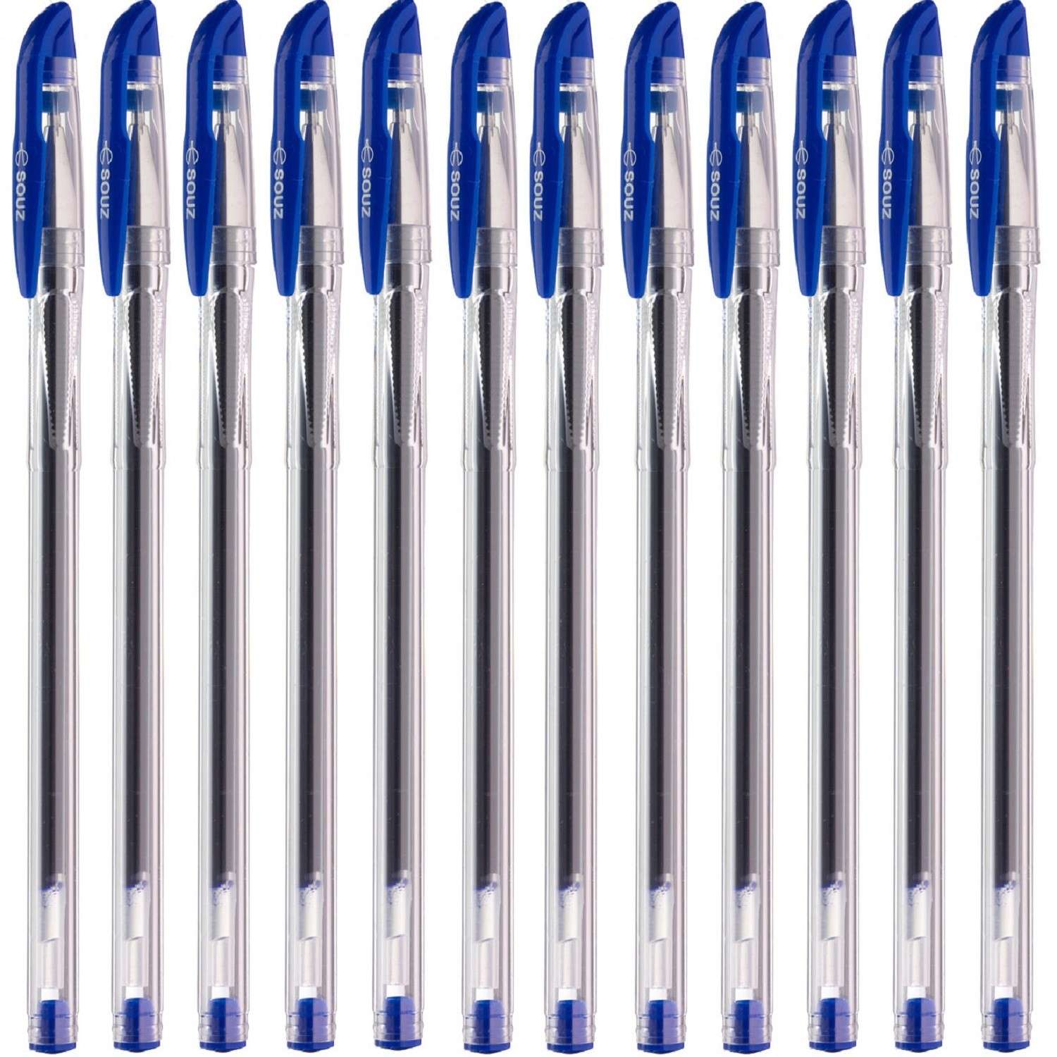 Ручка гелевая SOUZ Gel Pen Синяя 12шт GPGP-65-01OZ - фото 2