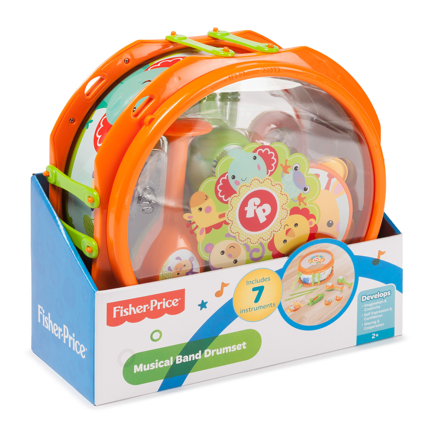 Набор музыкальных инструментов Fisher Price в коробке Барабан - фото 3