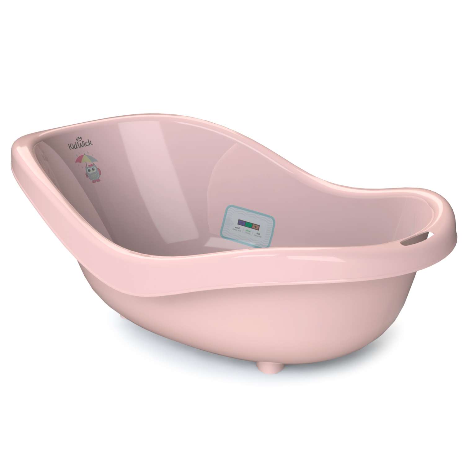 Ванночка для купания KidWick Дони с термометром Розовый-Темно-розовый - фото 1
