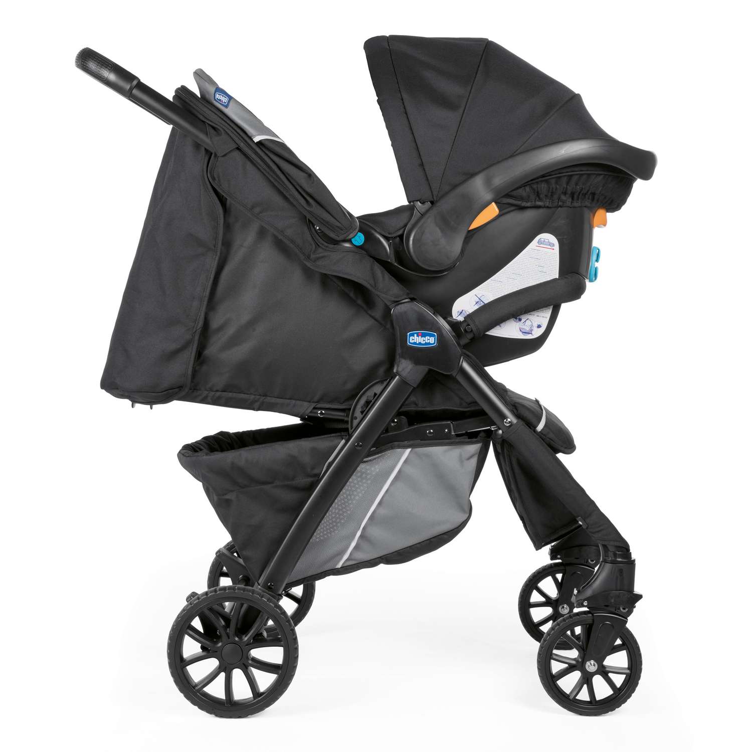 Коляска прогулочная CHICCO Kwik.One Top stroller Jet Black - фото 3