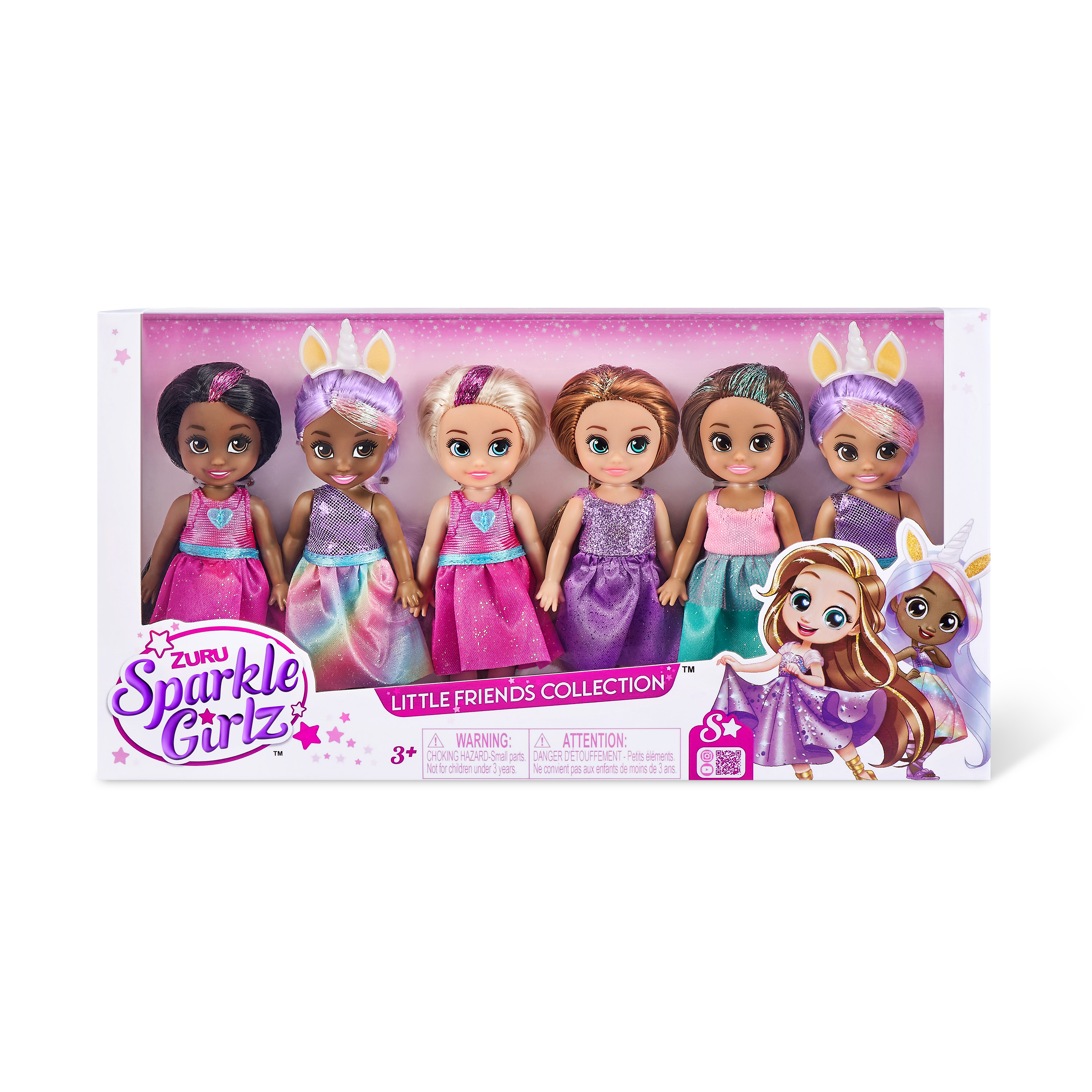 Набор игровой Sparkle Girlz Мини-куклы 6шт 100524 купить по цене 1999 ₽ в  интернет-магазине Детский мир