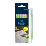 Набор капиллярных ручек SCHNEIDER Line-Up Pastel 6 цветов 0.4 мм картон упаковка европодвес