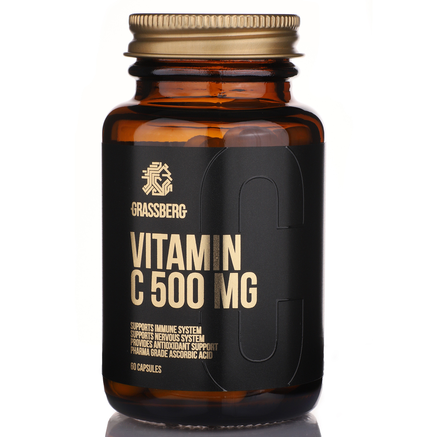 Биологически активная добавка Grassberg Vitamin C 500мг*60капсул - фото 1