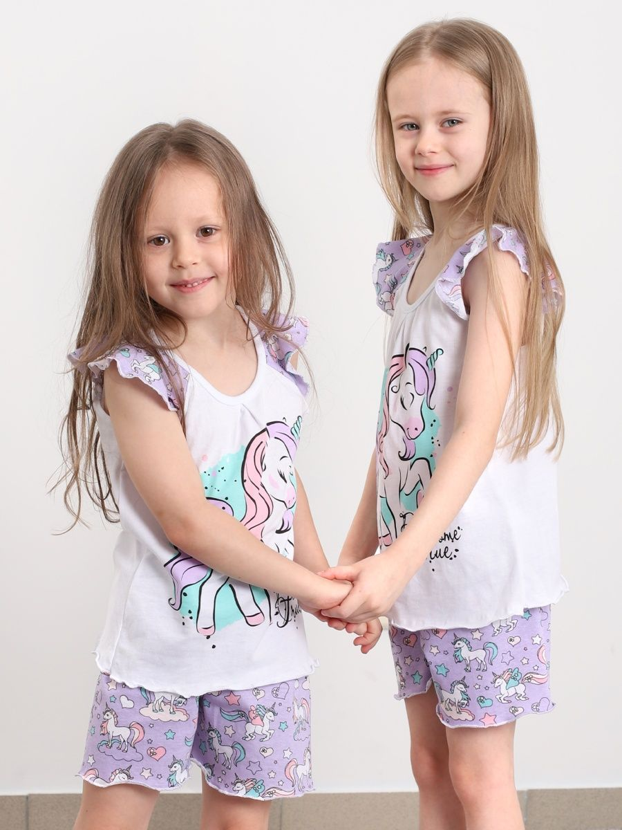 Пижама Babycollection 603/pjm004/sph/k1/001/p1/W*dбелый сиреневый - фото 6