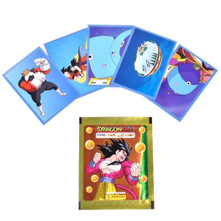 Набор коллекционных наклеек Panini Dragonball Жемчуг Дракона 20 пакетиков в экоблистере