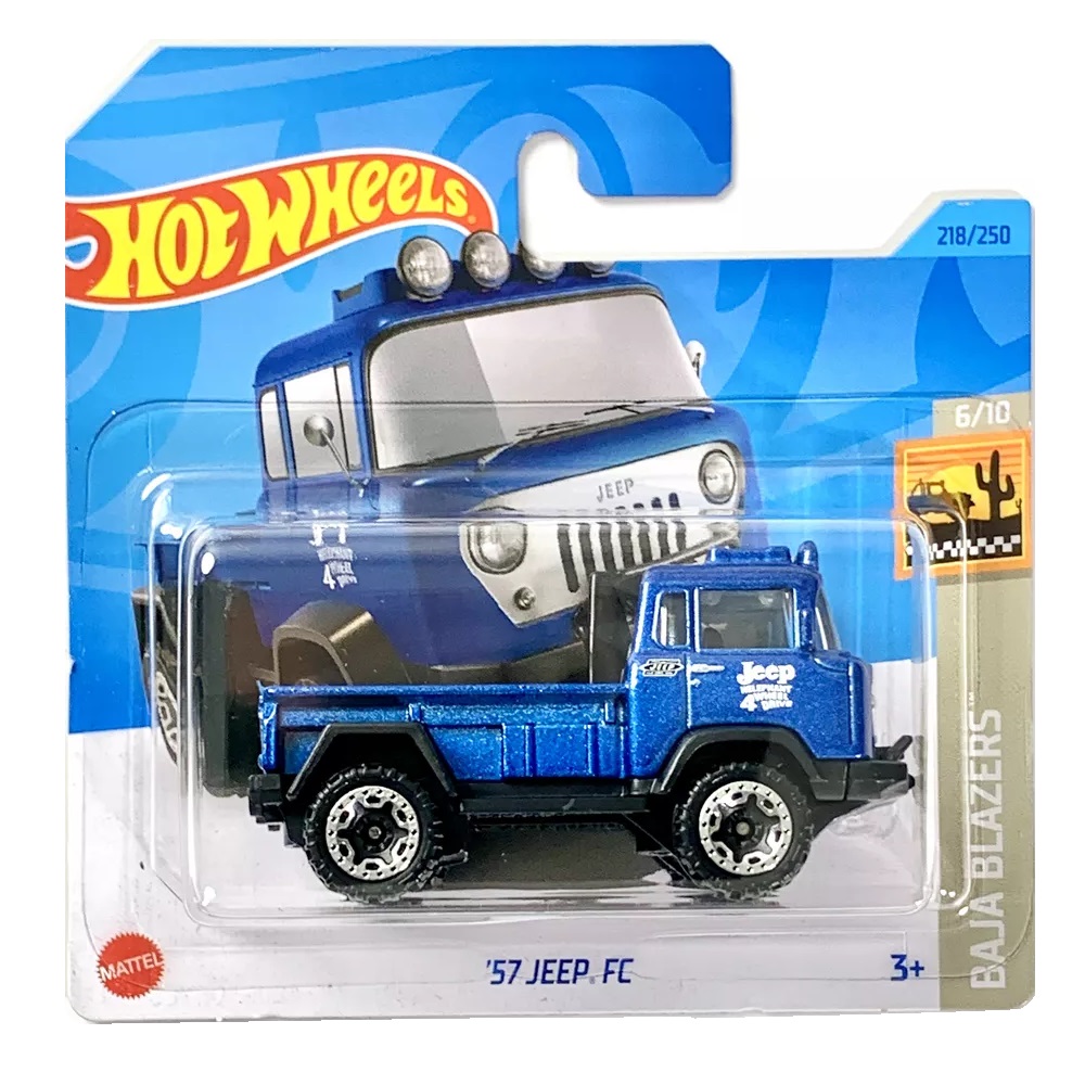 Автомобиль Hot Wheels Jeep 57 JEEP FC синий 63026 - фото 2