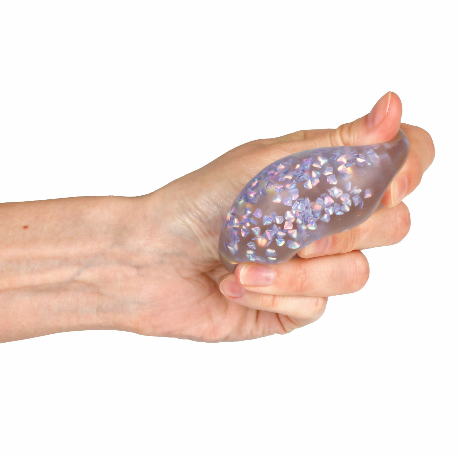 Игрушка-антистресс Крутой замес Супергель шар бриллиант фиолетовый - фото 5