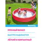 Детский круглый бассейн Bestway Бортик - 3 кольца 183х33 см 480 л Красный