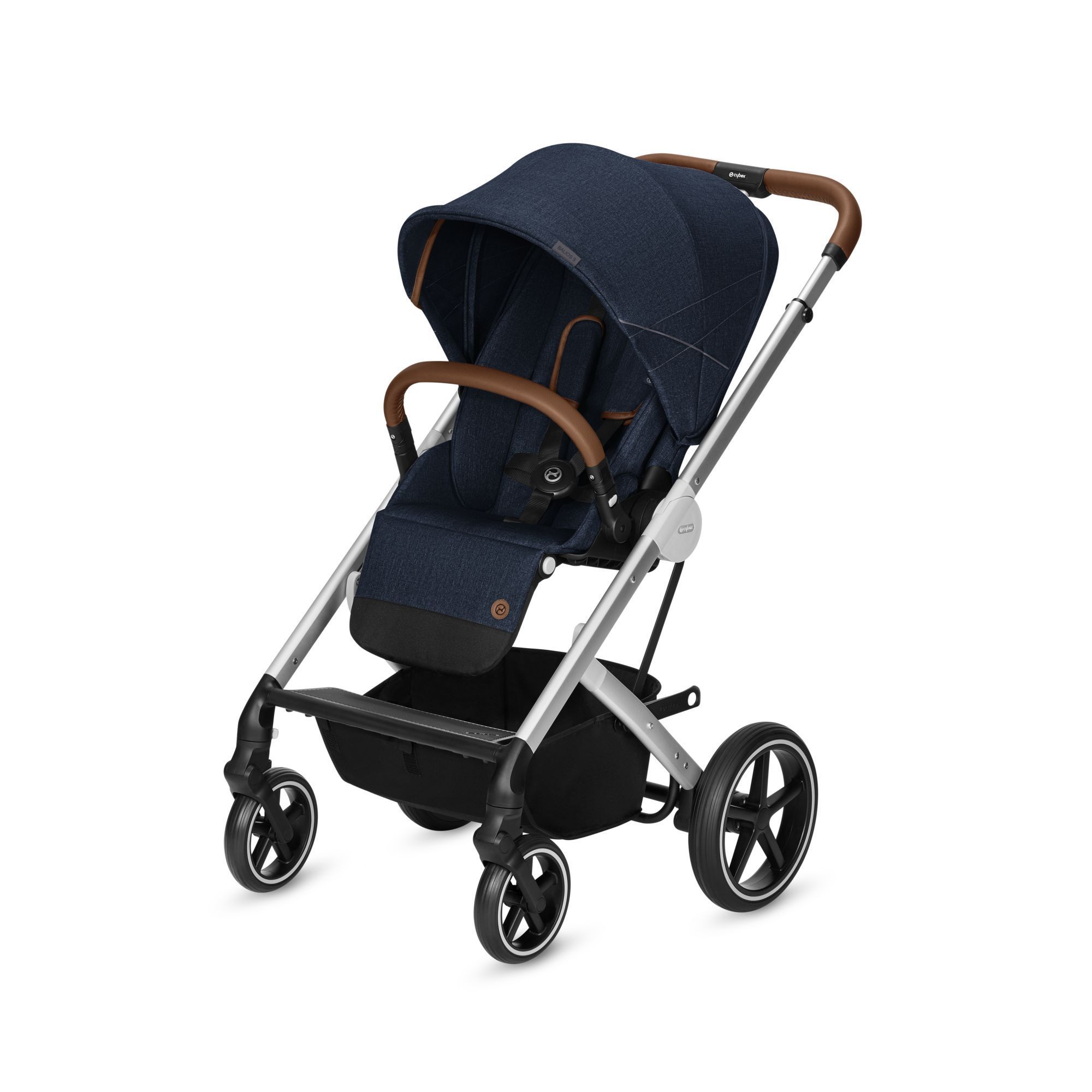 Коляска Cybex Balios S с дождевиком Denim Denim Blue - фото 1