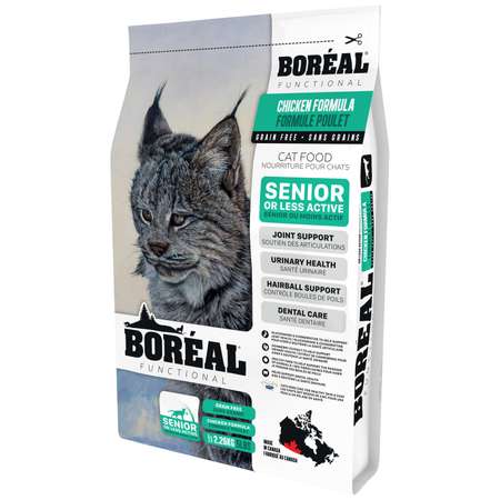 Корм для кошек Boreal Functional пожилых и малоактивных с курицей 2.26кг